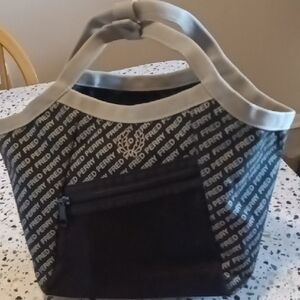 Fred Perry Black and Gray Women's Bag